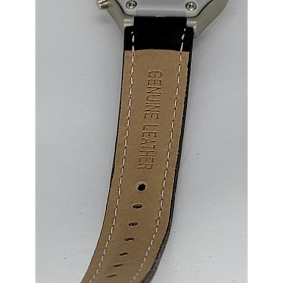 Men's On-Time Atomic Watch with Black Leather Strap - Picture 7 of 9